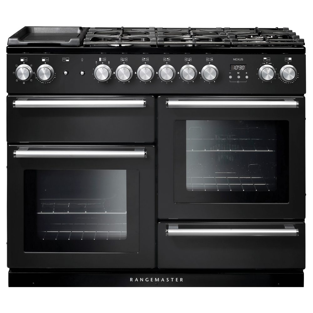 Rangemaster  Nexus 110cm Dual Fuel Range Cooker 125820 NEX110DFFCB/C - CHARCOAL BLACK