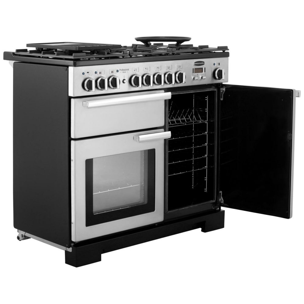 Rangemaster Professional Deluxe 100cm Dual Fuel Range Cooker 97580 PDL100DFFCY/C - Cranberry Rangemaster Professional Deluxe 100cm Dual Fuel Range Cooker 97580 PDL100DFFCY/C - Cranberry