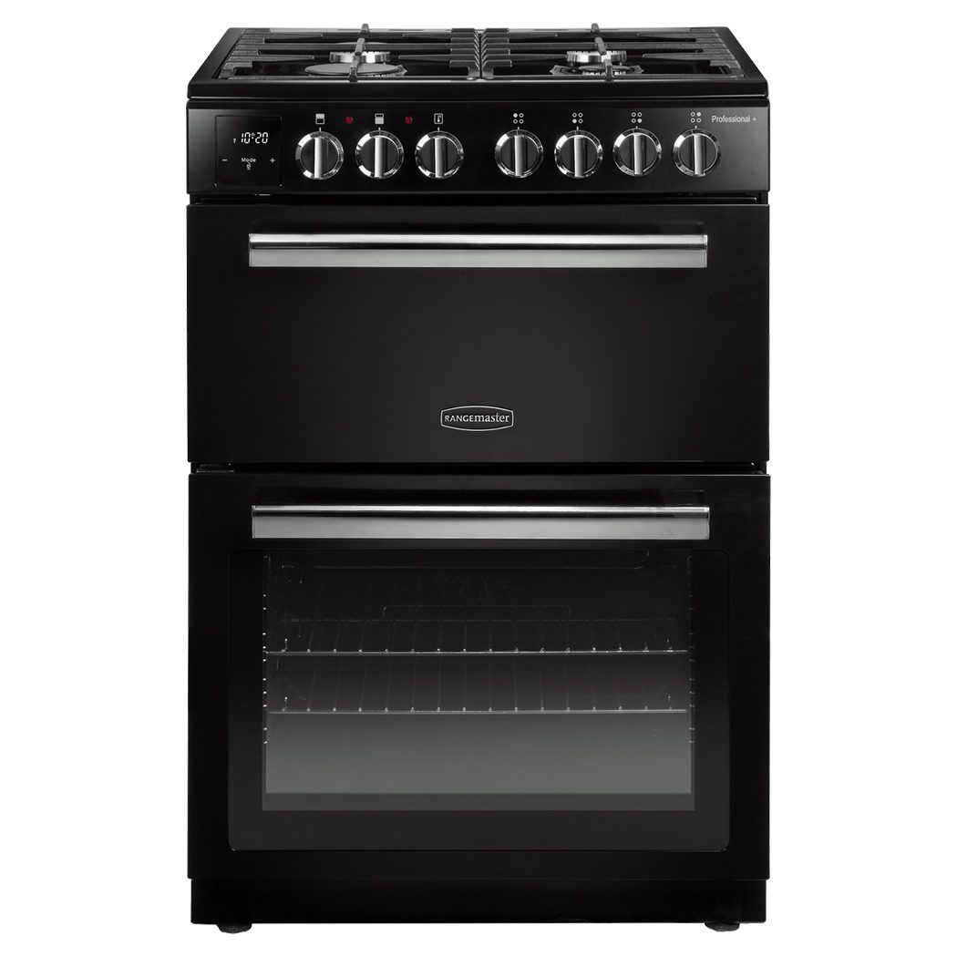 Rangemaster  Professional Plus 60cm Freestanding Dual Fuel Cooker PROPL60DFFBL/C - Black