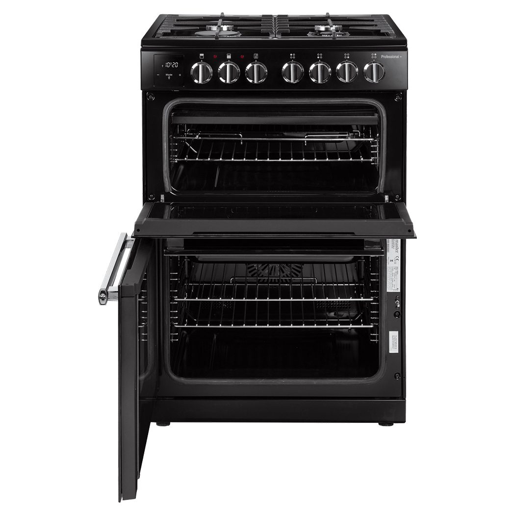 Rangemaster Professional Plus 60cm Freestanding Dual Fuel Cooker PROPL60DFFBL/C - Black Rangemaster Professional Plus 60cm Freestanding Dual Fuel Cooker PROPL60DFFBL/C - Black