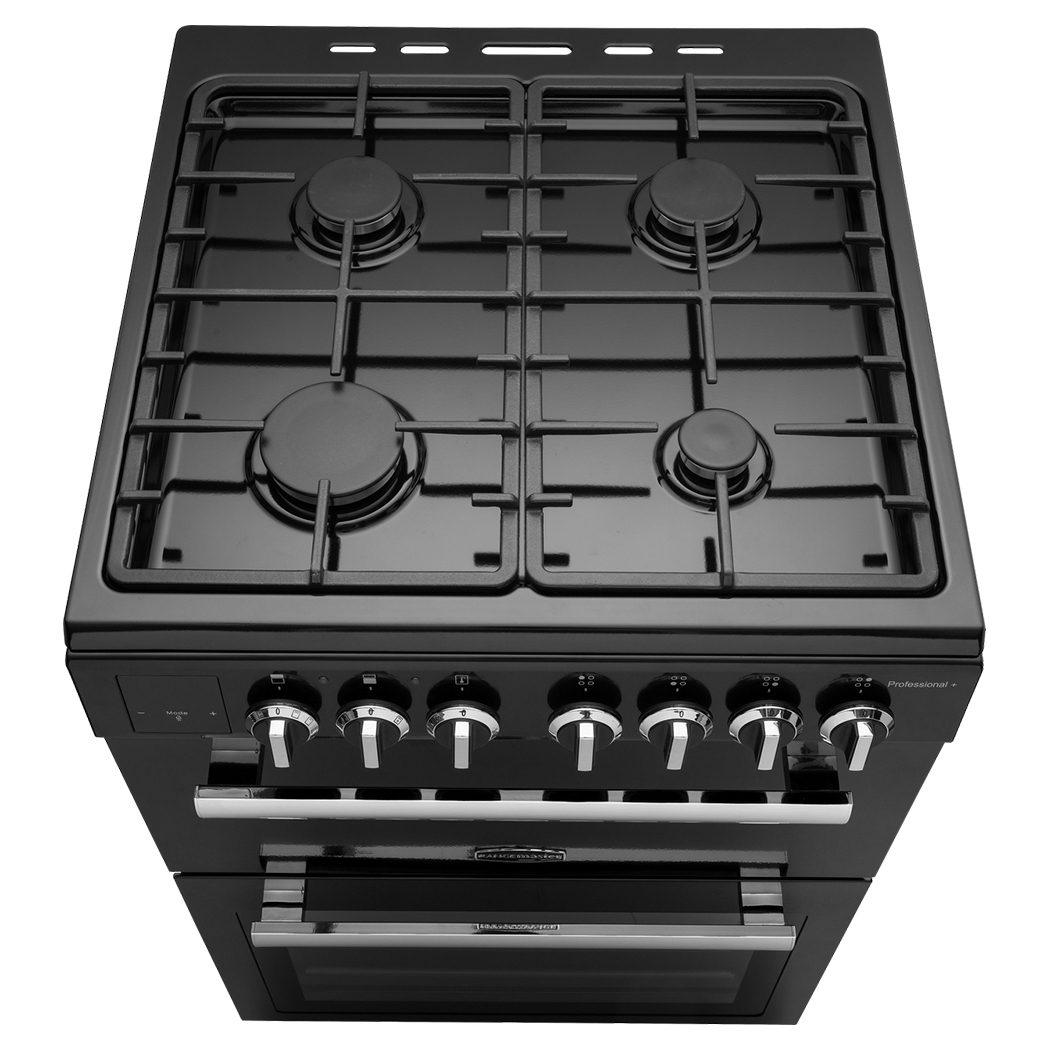 Rangemaster Professional Plus 60cm Freestanding Dual Fuel Cooker PROPL60DFFBL/C - Black Rangemaster Professional Plus 60cm Freestanding Dual Fuel Cooker PROPL60DFFBL/C - Black