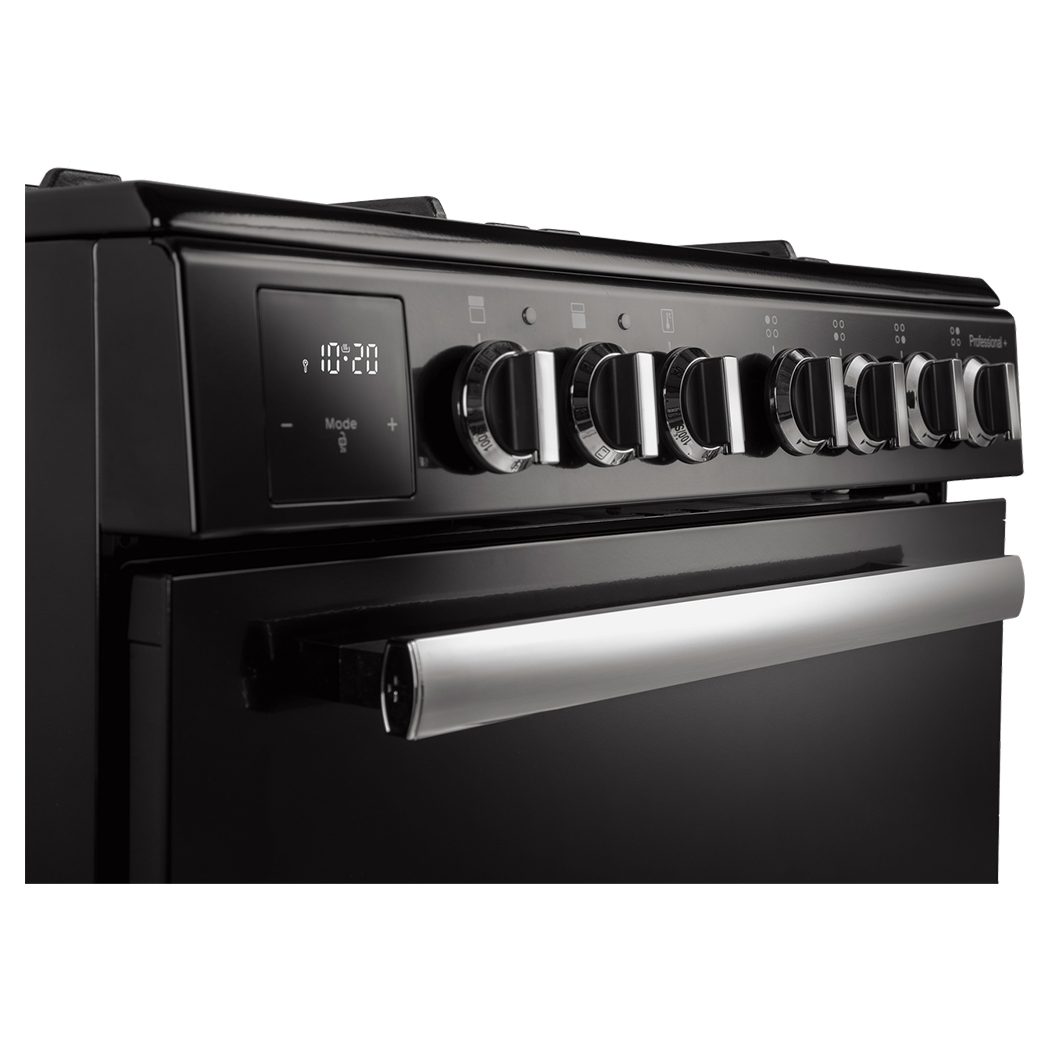Rangemaster Professional Plus 60cm Freestanding Dual Fuel Cooker PROPL60DFFBL/C - Black Rangemaster Professional Plus 60cm Freestanding Dual Fuel Cooker PROPL60DFFBL/C - Black