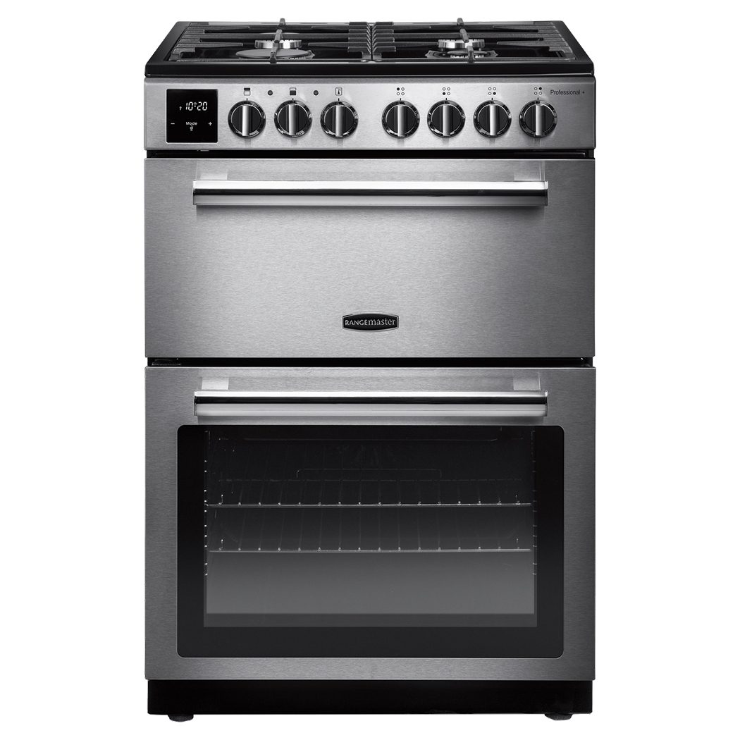 Rangemaster  Professional Plus 60cm Freestanding Dual Fuel Cooker PROPL60DFFSS/C - Stainless Steel
