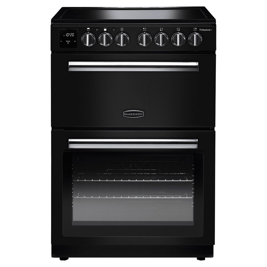 Rangemaster  Professional Plus 60cm Freestanding Ceramic Cooker PROPL60ECBL/C - Black
