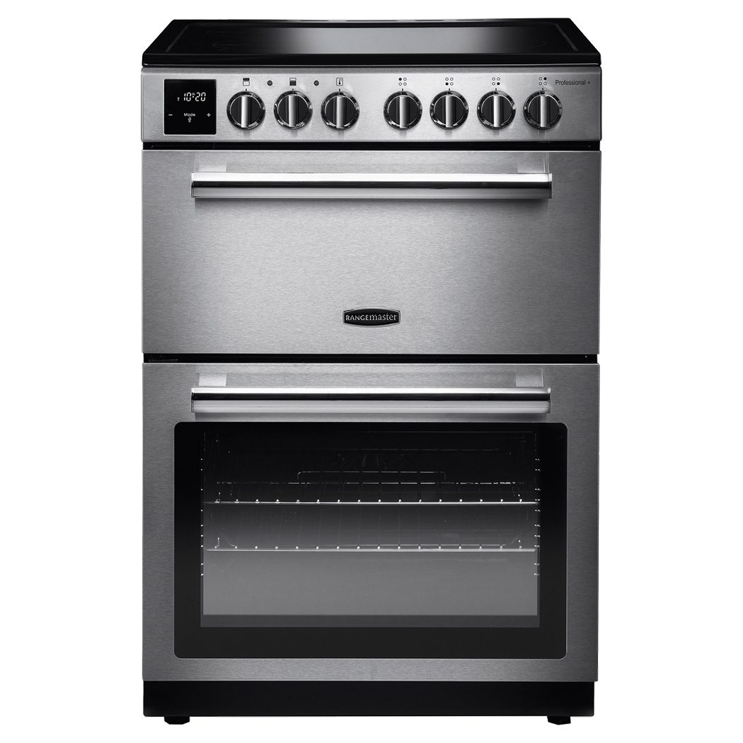 Rangemaster  Professional Plus 60cm Freestanding Ceramic Cooker PROPL60ECSS/C - Stainless Steel