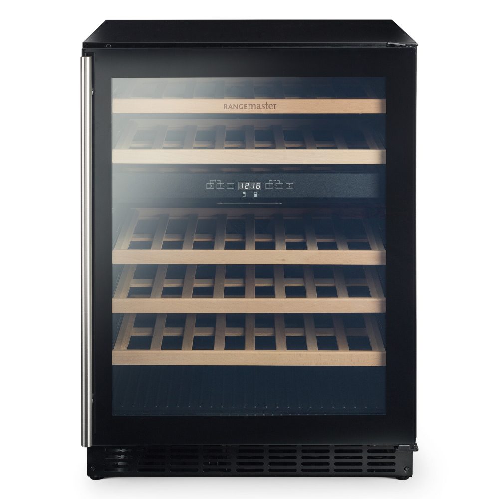 Rangemaster  60cm Undercounter Dual Zone Wine Cooler RDZ6046BL/ - Black