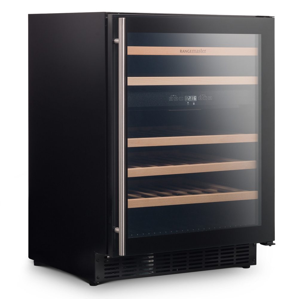 Rangemaster 60cm Undercounter Dual Zone Wine Cooler RDZ6046BL/ - Black Rangemaster 60cm Undercounter Dual Zone Wine Cooler RDZ6046BL/ - Black