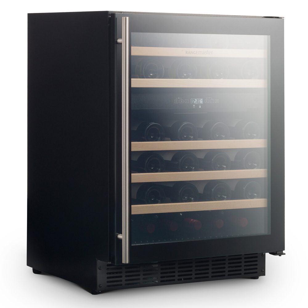 Rangemaster 60cm Undercounter Dual Zone Wine Cooler RDZ6046BL/ - Black Rangemaster 60cm Undercounter Dual Zone Wine Cooler RDZ6046BL/ - Black