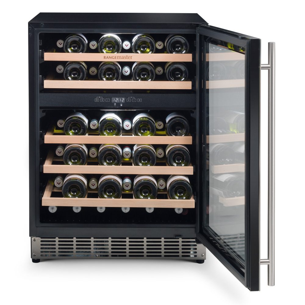 Rangemaster 60cm Undercounter Dual Zone Wine Cooler RDZ6046SS/ - Stainless Steel Rangemaster 60cm Undercounter Dual Zone Wine Cooler RDZ6046SS/ - Stainless Steel