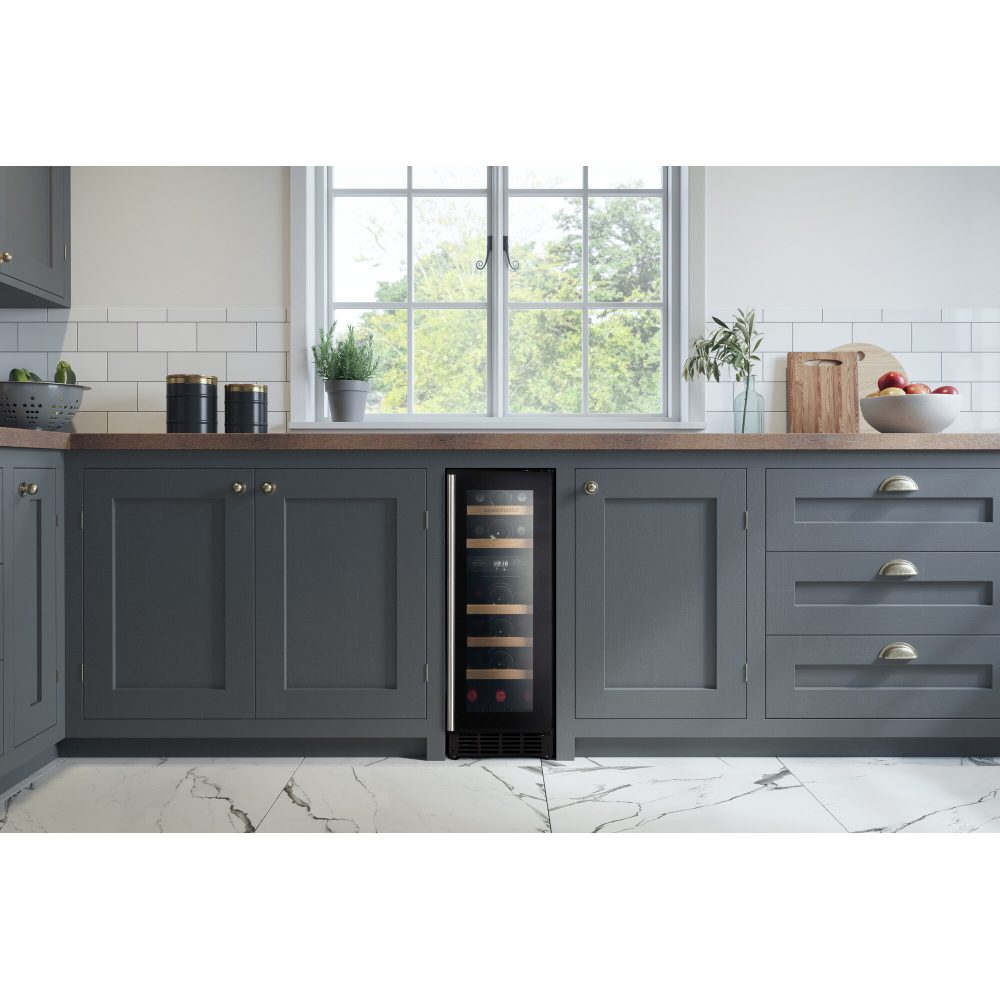 Rangemaster 30cm Undercounter Dual Zone Wine Cooler RWC3018BL/ - Black Rangemaster 30cm Undercounter Dual Zone Wine Cooler RWC3018BL/ - Black