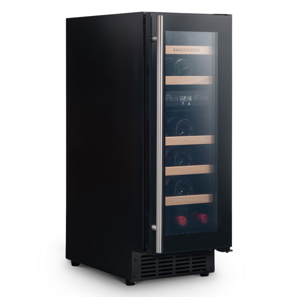 Rangemaster 30cm Undercounter Dual Zone Wine Cooler RWC3018BL/ - Black Rangemaster 30cm Undercounter Dual Zone Wine Cooler RWC3018BL/ - Black