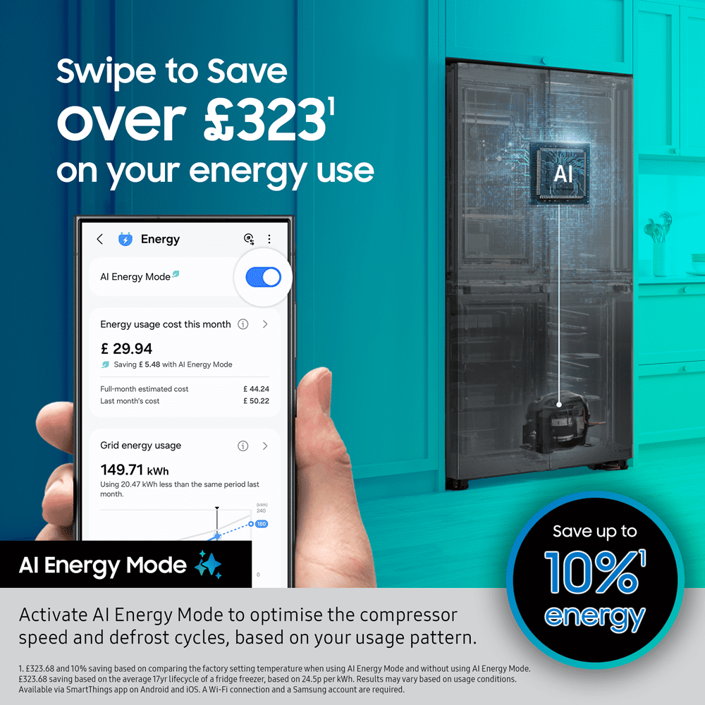 Samsung Series 6 American Fridge Freezer Non Ice & Water RS57DG400EM9EU - Silver Samsung Series 6 American Fridge Freezer Non Ice & Water RS57DG400EM9EU - Silver
