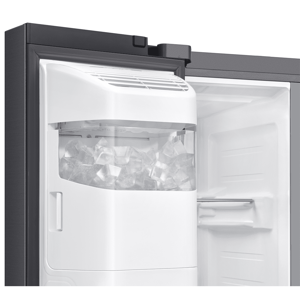 Samsung American Fridge Freezer With Ice & Water RS70F66KCFEU - Black Steel Samsung American Fridge Freezer With Ice & Water RS70F66KCFEU - Black Steel