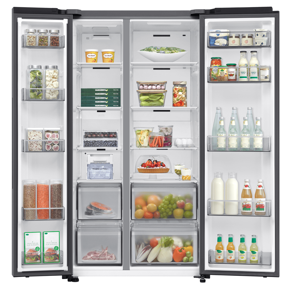 Samsung Bespoke AI Series 7 American Style Fridge Freezer Non Ice & Water RS70F67QCTEU - Silver Samsung Bespoke AI Series 7 American Style Fridge Freezer Non Ice & Water RS70F67QCTEU - Silver