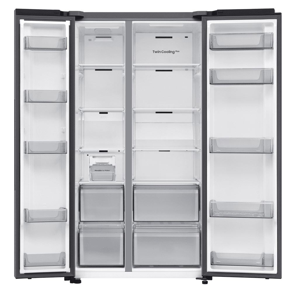 Samsung Bespoke AI Series 7 American Style Fridge Freezer Non Ice & Water RS70F67QCTEU - Silver Samsung Bespoke AI Series 7 American Style Fridge Freezer Non Ice & Water RS70F67QCTEU - Silver