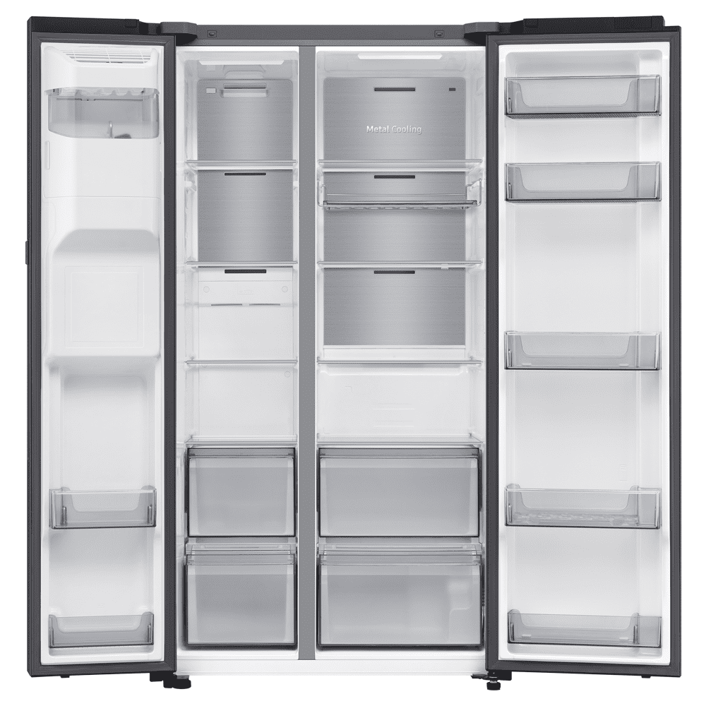 Samsung Series 8 American Fridge Freezer With Ice & Water RS80F64KEFEU - Black Samsung Series 8 American Fridge Freezer With Ice & Water RS80F64KEFEU - Black