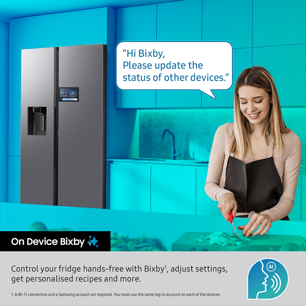 Samsung Series 8 American Fridge Freezer With Ice & Water RS80F64KEFEU - Black Samsung Series 8 American Fridge Freezer With Ice & Water RS80F64KEFEU - Black