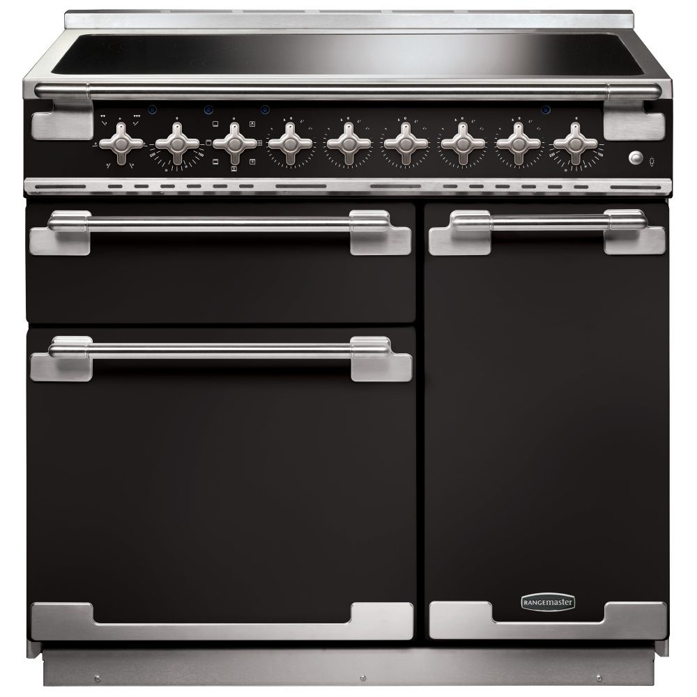 Rangemaster  Elise 90cm Induction Range Cooker 107870 ELS90EIGB/ - Black