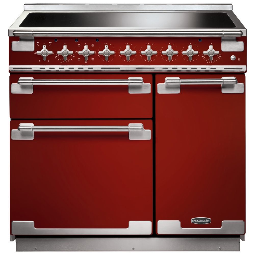 Rangemaster  Elise 90cm Induction Range Cooker 107880 ELS90EIRD/ - Red