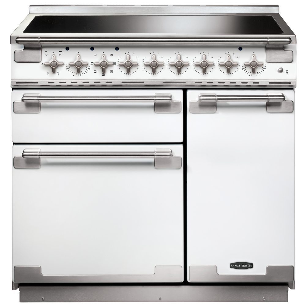 Rangemaster Elise 90cm Induction Range Cooker 107940 ELS90EIWH/ - White