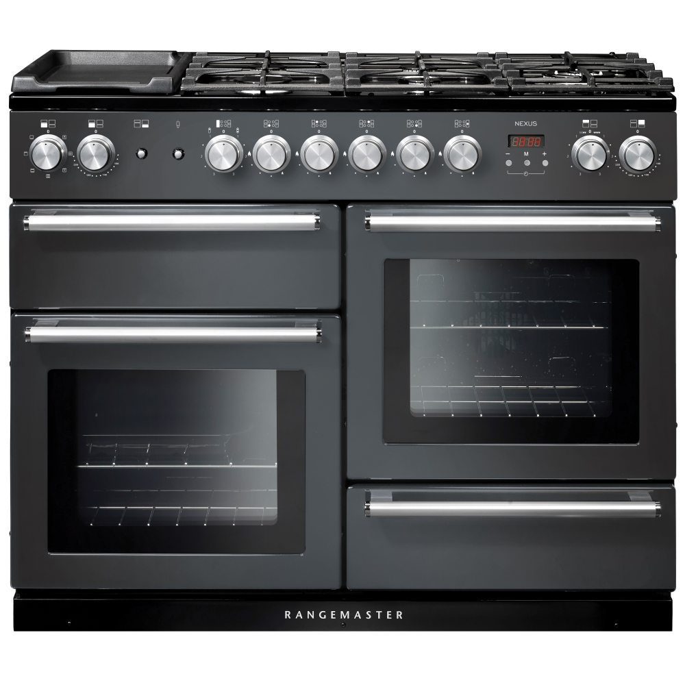 Rangemaster  Nexus 110cm Dual Fuel Range Cooker 106090 NEX110DFFSL/C - Slate