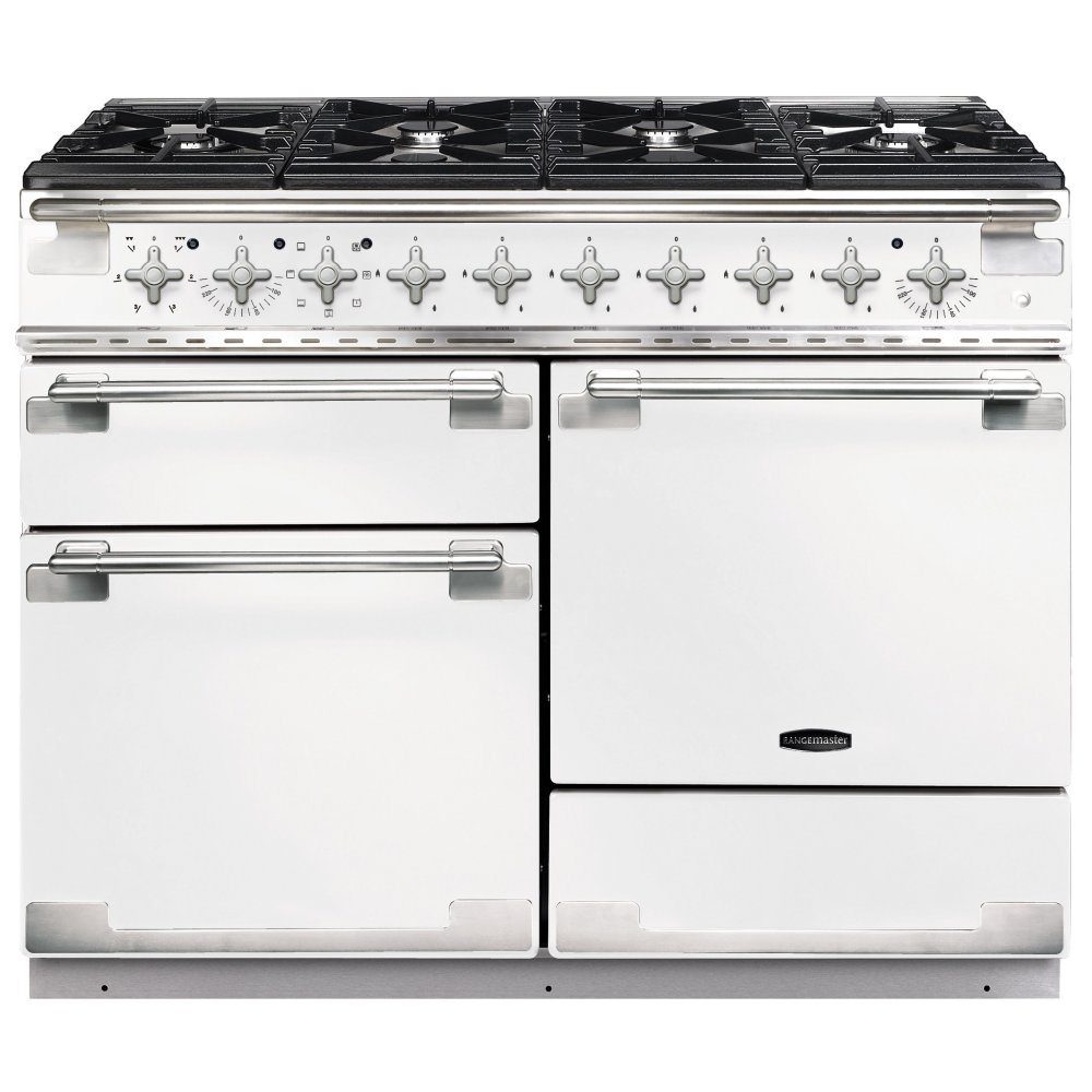 Rangemaster  Elise 110cm Dual Fuel Range Cooker 94250 ELS110DFFWH/ - White