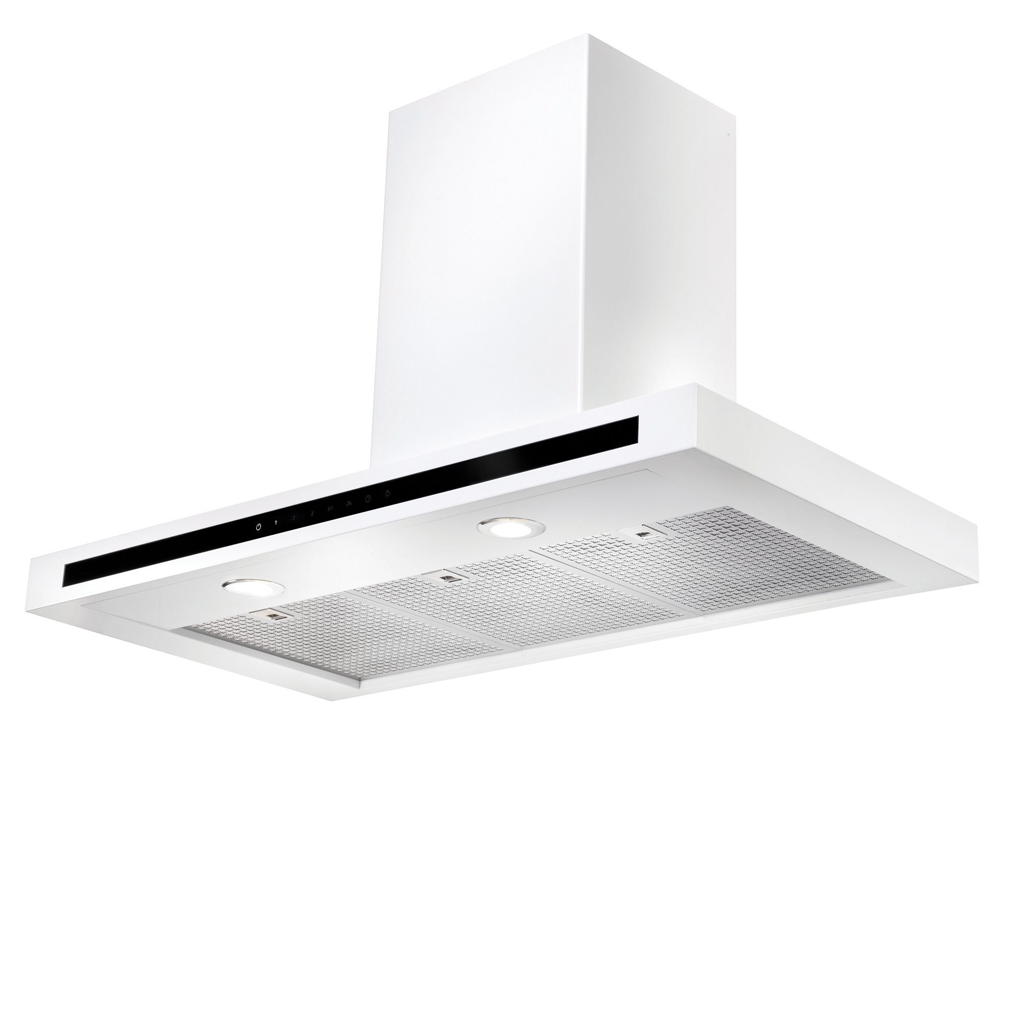 Rangemaster 100cm Hi Lite Flat Chimney Hood HLTHDS100WH/ - White