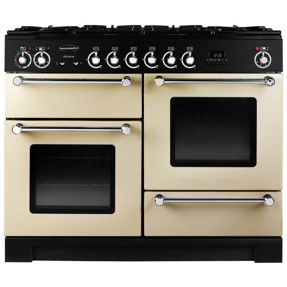 Rangemaster  Kitchener 110cm Dual Fuel Range Cooker 76770 KCH110DFFCR/C - Cream