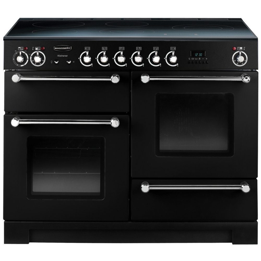 Rangemaster  Kitchener 110cm Ceramic Range Cooker 78860 KCH110ECBL/C - Black