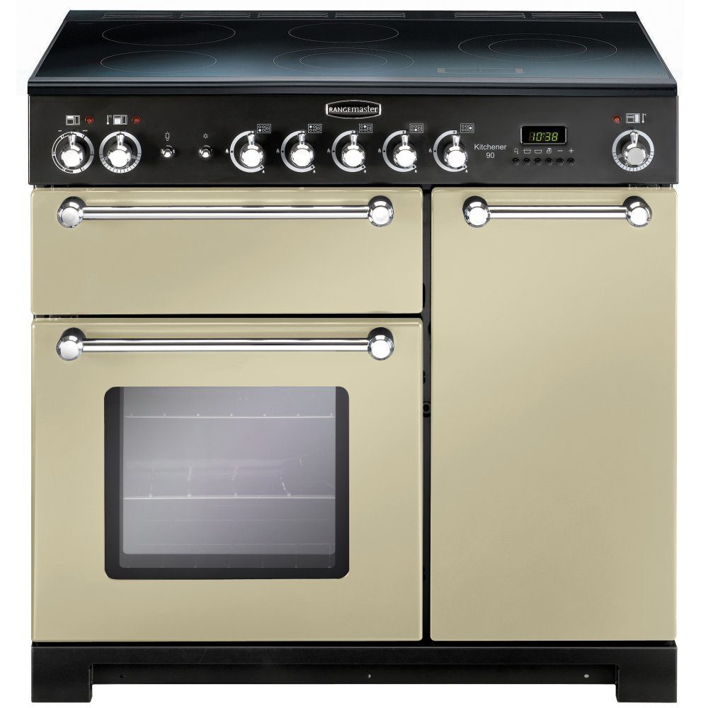 Rangemaster  Kitchener 90cm Ceramic Range Cooker 79280 KCH90ECCR/C - Cream