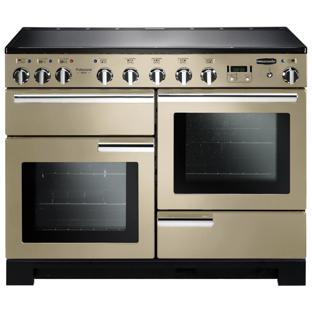 Rangemaster  Professional Deluxe 110cm Induction Range Cooker 101560 PDL110EICR/C - Cream