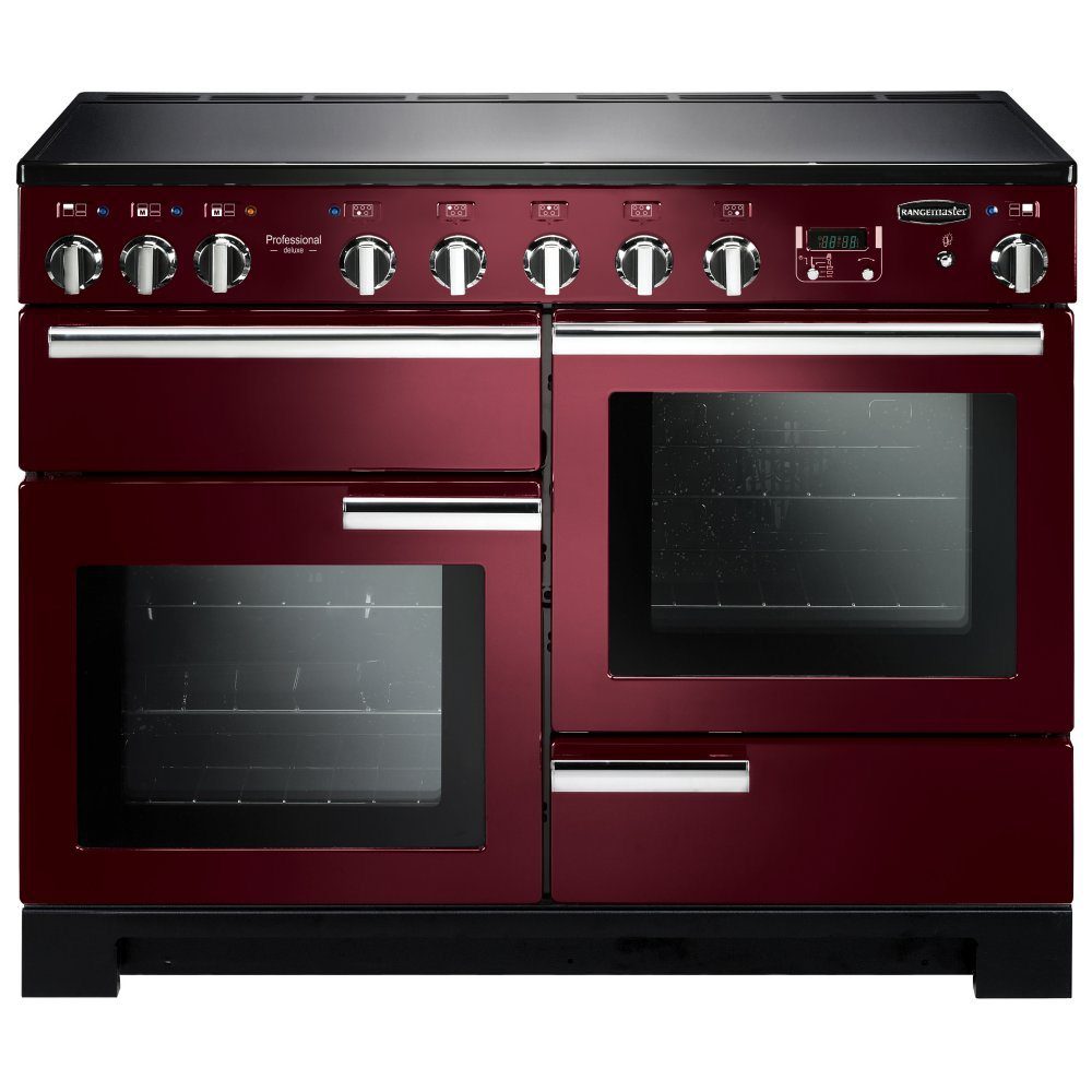 Rangemaster  Professional Deluxe 110cm Induction Range Cooker 101570 PDL110EICY/C - Cranberry