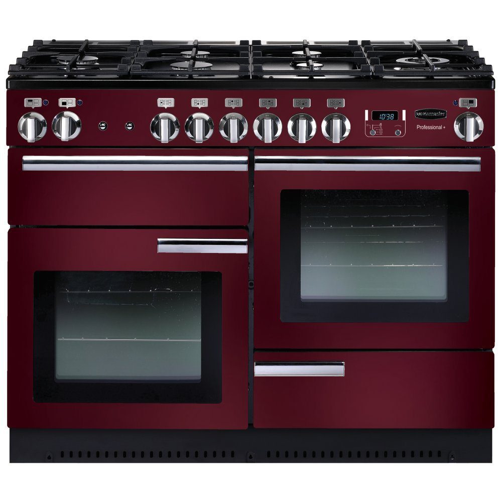 Rangemaster  Professional Plus 110cm Dual Fuel Range Cooker 91690 PROP110DFFCY/C - Cranberry