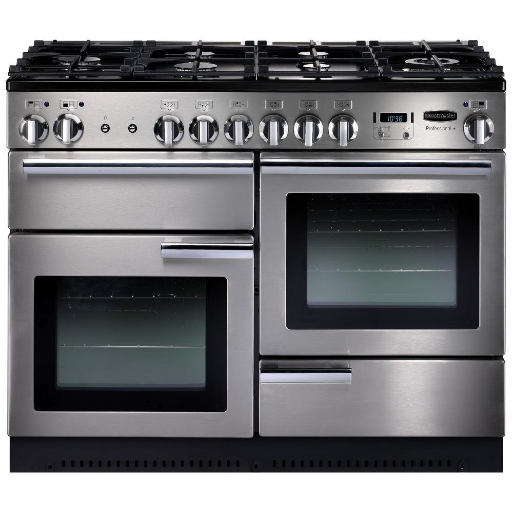 Rangemaster  Professional Plus 110cm Dual Fuel Range Cooker 84320 PROP110DFFSS/C - Stainless Steel
