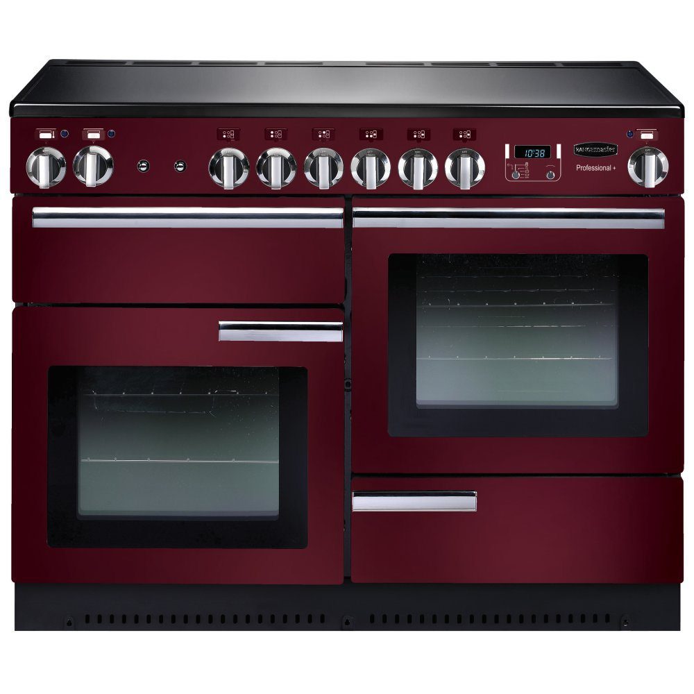 Rangemaster  Professional Plus 110cm Ceramic Range Cooker 91890 PROP110ECCY/C - Cranberry