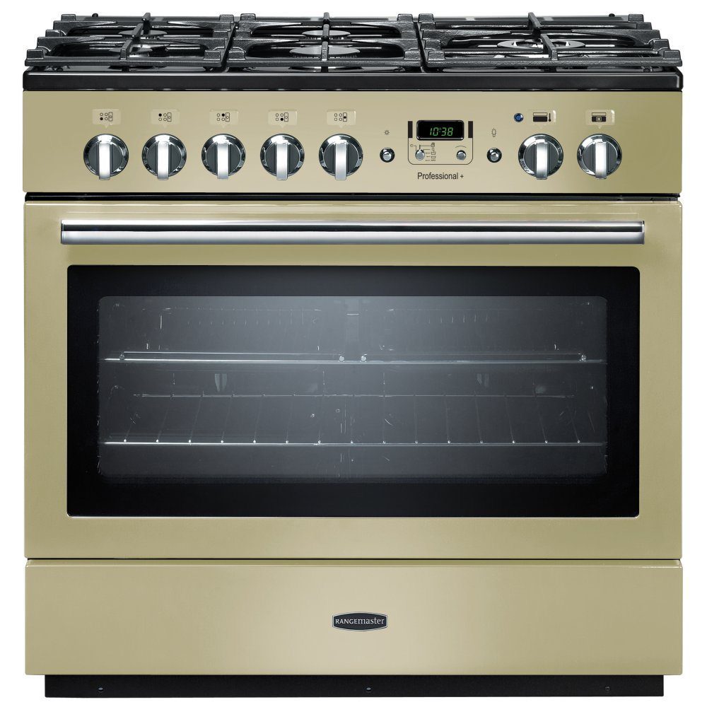 Rangemaster  Professional Plus FX 90cm Dual Fuel Range Cooker 91120 PROP90FXDFFCR/C - Cream