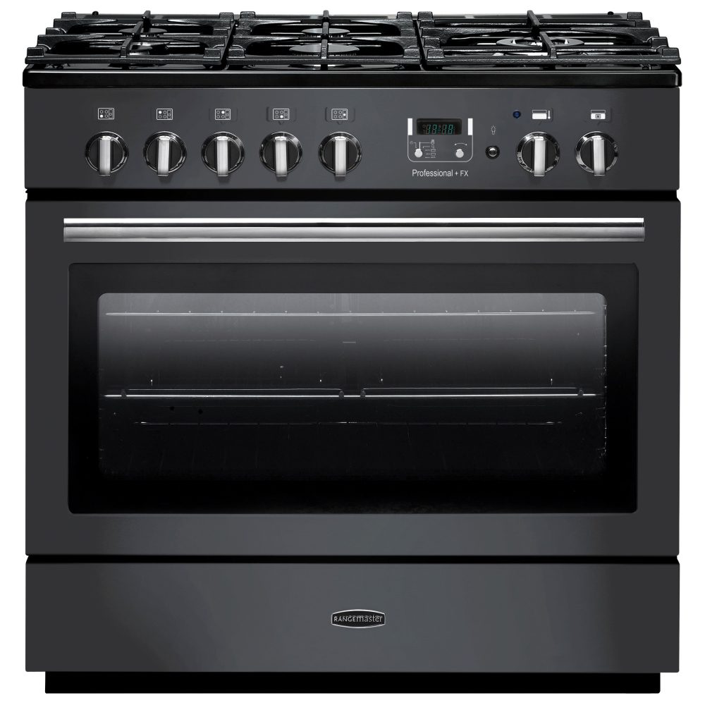 Rangemaster  Professional Plus FX 90cm Dual Fuel Range Cooker 123260 PROP90FXDFFSL/C - Slate