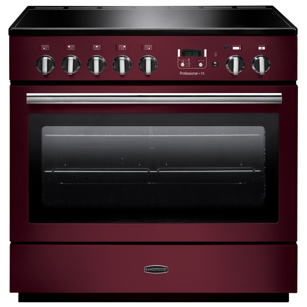 Rangemaster  Professional Plus FX 90cm Induction Range Cooker 96330 PROP90FXEICY/C - Cranberry