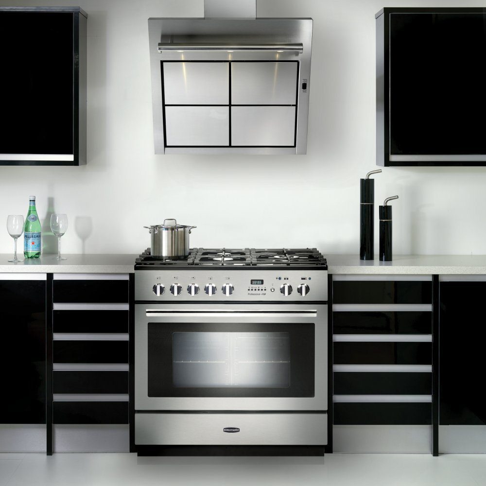 Rangemaster Professional Plus FX 90cm Pyrolytic Dual Fuel Range Cooker 92730 PROP90FXPDFFGB/C - Black Rangemaster Professional Plus FX 90cm Pyrolytic Dual Fuel Range Cooker 92730 PROP90FXPDFFGB/C - Black