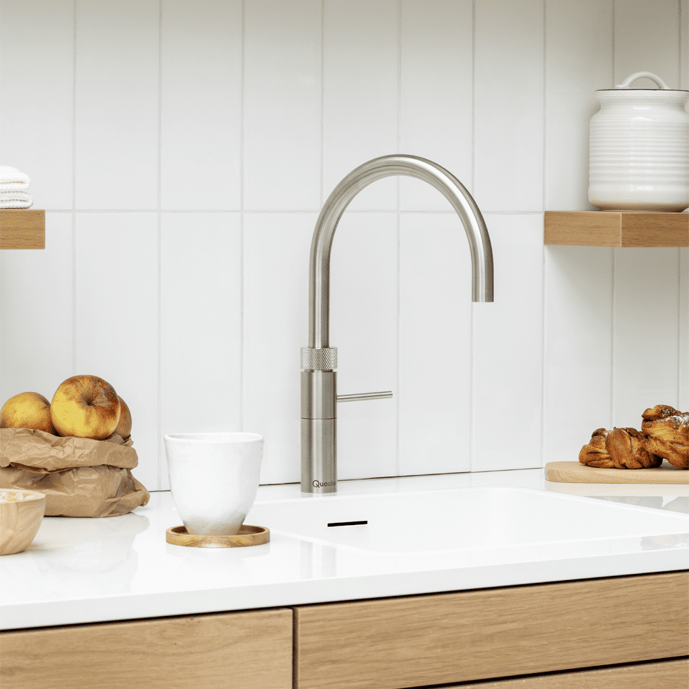 Quooker Round Fusion 3-in-1 Boiling Water Tap PRO3 FUSION ROUND SS FNRSST - Stainless Steel Quooker Round Fusion 3-in-1 Boiling Water Tap PRO3 FUSION ROUND SS FNRSST - Stainless Steel