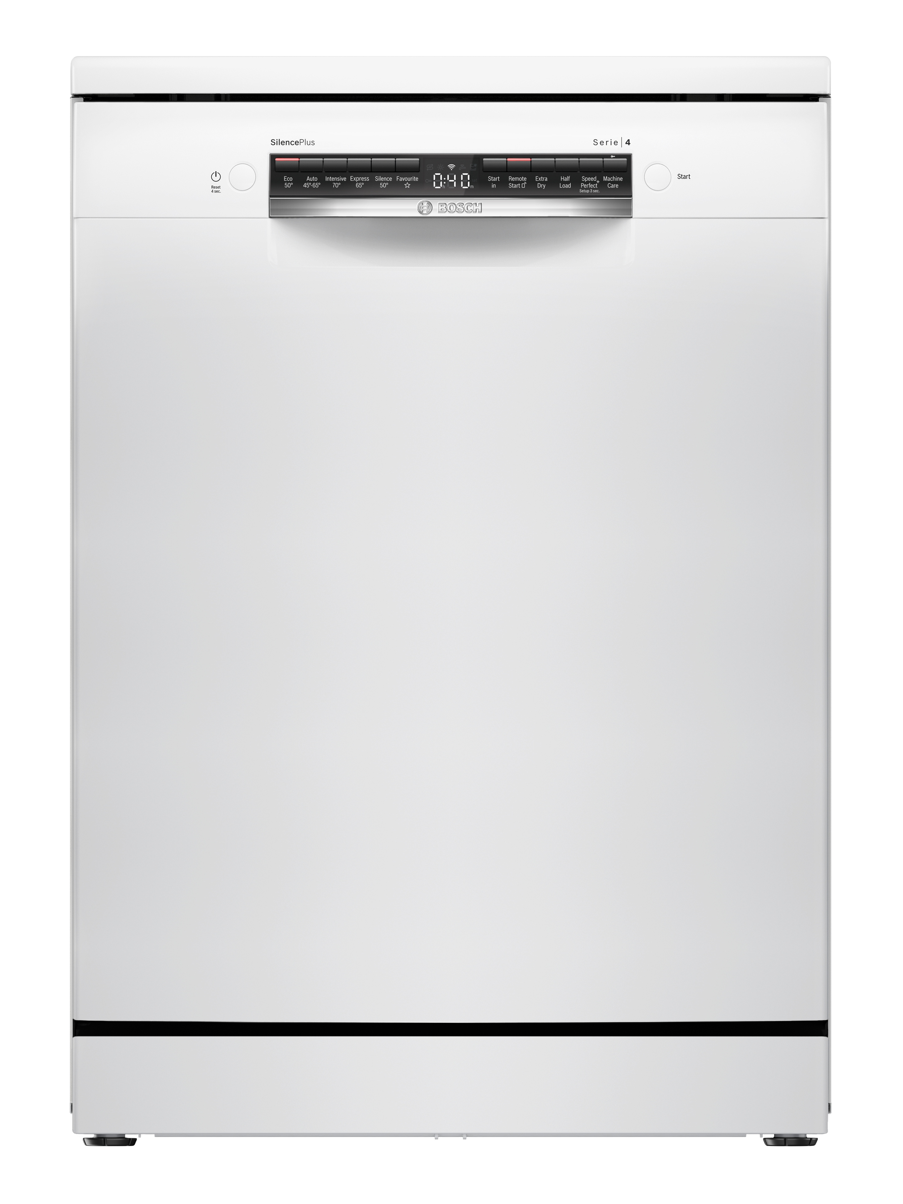 Bosch 60cm Series 4 Freestanding Dishwasher SMS4EMW06G - White Bosch 60cm Series 4 Freestanding Dishwasher SMS4EMW06G - White