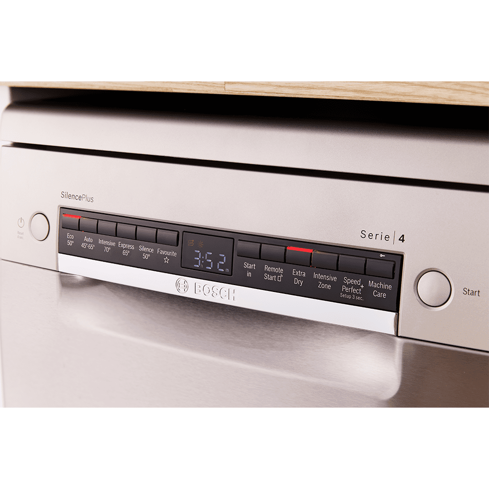 Bosch 45cm Series 4 Freestanding Dishwasher SPS4HMI49G - Silver Bosch 45cm Series 4 Freestanding Dishwasher SPS4HMI49G - Silver