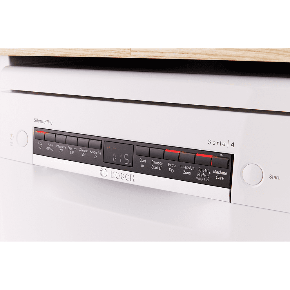 Bosch 45cm Series 4 Freestanding Dishwasher SPS4HMW49G - White Bosch 45cm Series 4 Freestanding Dishwasher SPS4HMW49G - White