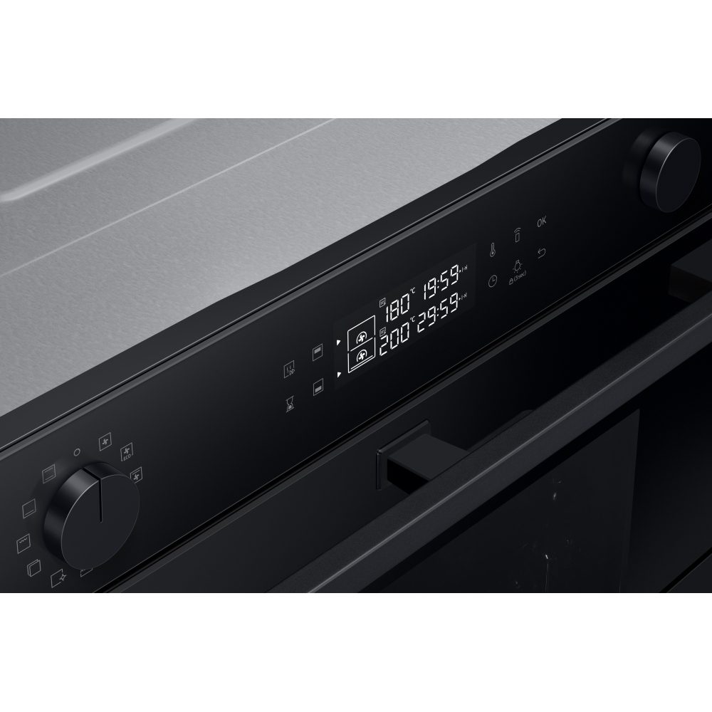 Samsung Series 4 Pyrolytic Dual Cook Flex Multifunction Single Oven NV7B45305AK - Black Samsung Series 4 Pyrolytic Dual Cook Flex Multifunction Single Oven NV7B45305AK - Black