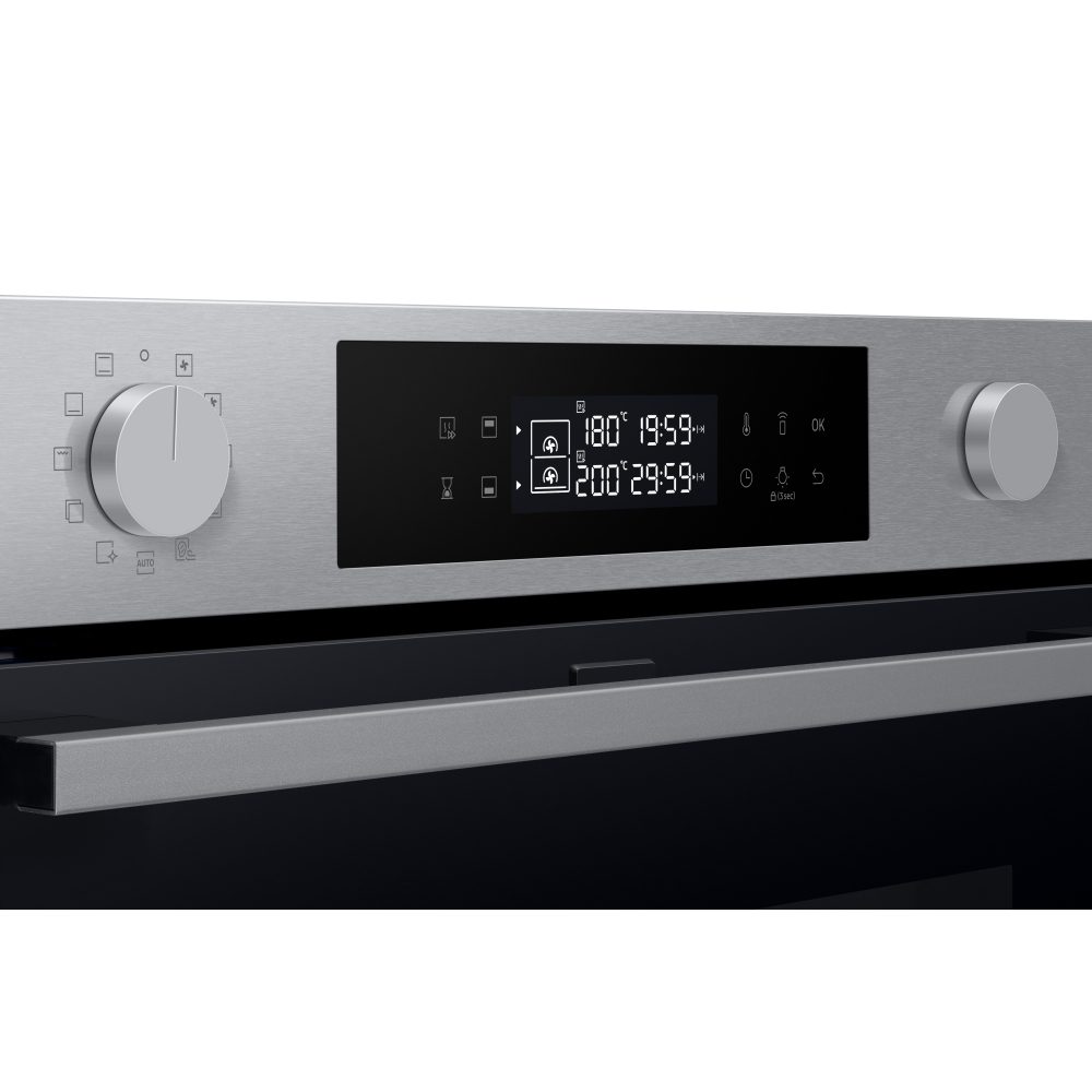 Samsung Series 4 Pyrolytic Dual Cook Flex Multifunction Single Oven NV7B45305AS - Stainless Steel Samsung Series 4 Pyrolytic Dual Cook Flex Multifunction Single Oven NV7B45305AS - Stainless Steel