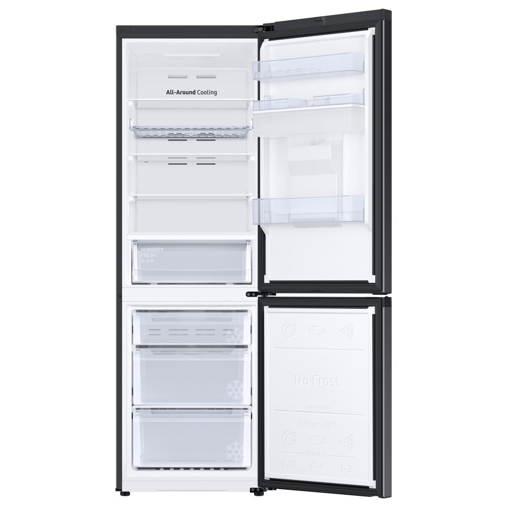 Samsung 60cm Frost Free Fridge Freezer With Water Dispenser RB34C632EBN - Black Samsung 60cm Frost Free Fridge Freezer With Water Dispenser RB34C632EBN - Black