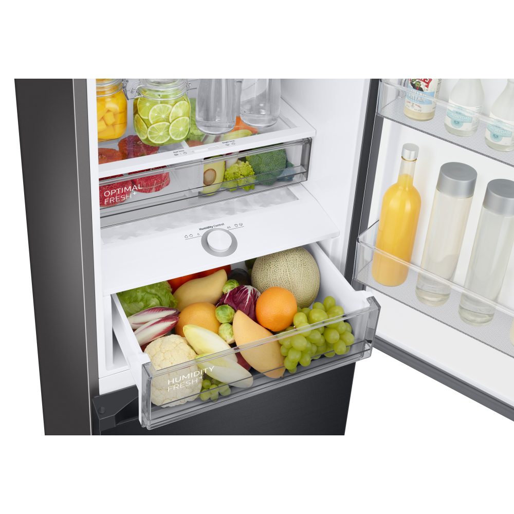 Samsung 60cm Frost Free Fridge Freezer RB38C7B6BB1 - Black Steel Samsung 60cm Frost Free Fridge Freezer RB38C7B6BB1 - Black Steel