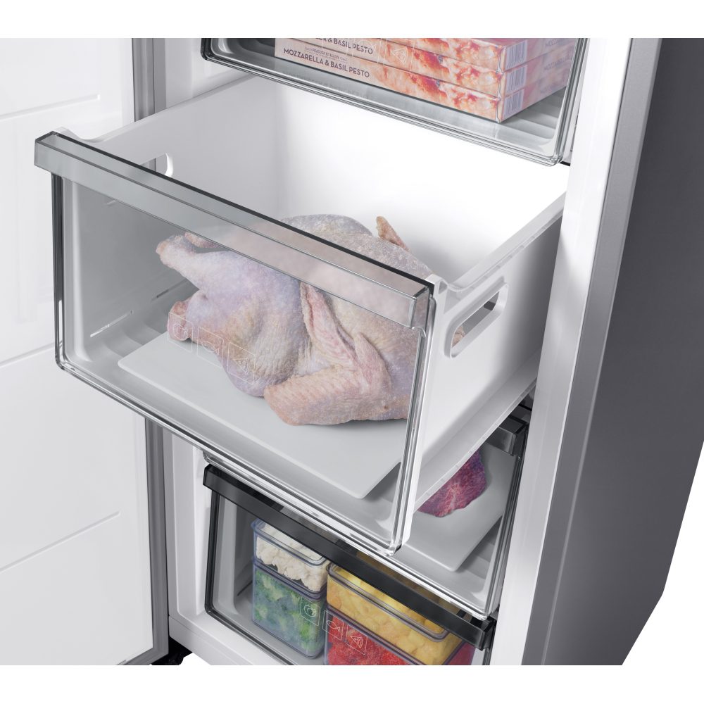 Samsung 60cm Freestanding Frost Free Freezer RZ32C7BDESA - Silver Samsung 60cm Freestanding Frost Free Freezer RZ32C7BDESA - Silver