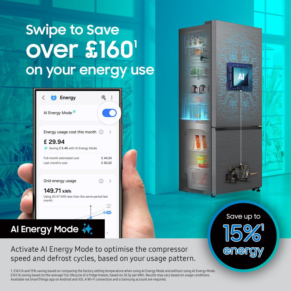 Samsung 60cm Series 6 Frost Free Fridge Freezer With Non Plumbed Water Dispenser RB38C636DB1/EU - Black Steel Samsung 60cm Series 6 Frost Free Fridge Freezer With Non Plumbed Water Dispenser RB38C636DB1/EU - Black Steel