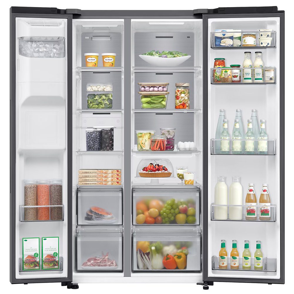 Samsung Series 6 AI SpaceMax American Fridge Freezer With Ice & Water RS70F64KDTEU - Silver Samsung Series 6 AI SpaceMax American Fridge Freezer With Ice & Water RS70F64KDTEU - Silver